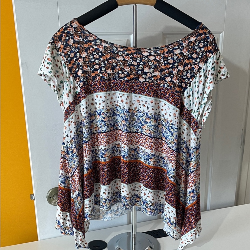 Floral Patchwork Women's Blouse
